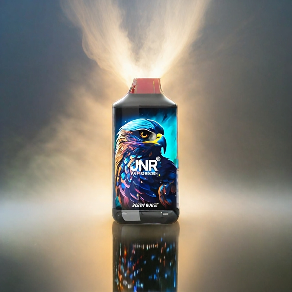 Jnr Falcon 16000 Puffs France Grosiste Avec Berry Burst, double bobine Mesh, affichage LED Intelligent, et recharge Type C