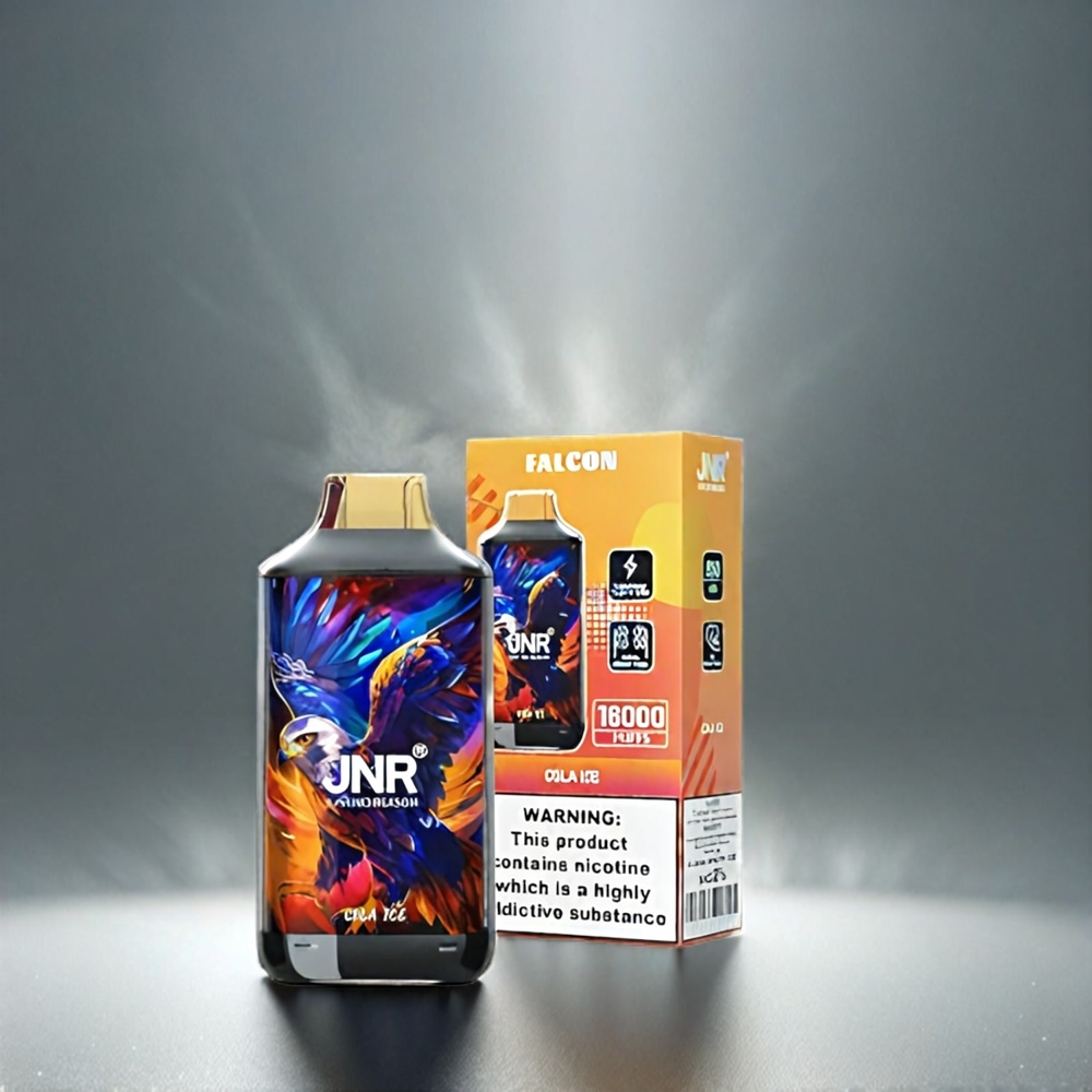 Jnr Falcon 16000 Puffs France Grosiste Avec Double Mesh Coil et Affichage LED Intelligent - Cola Glacée