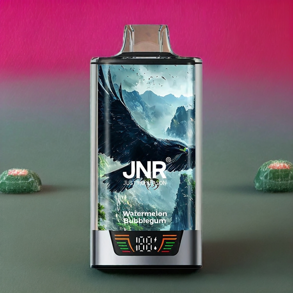 JNR Falcon Pro 28000 France grossiste - ﾨﾦcran Intelligent, Double Mesh Coil, 30ml E-liquide, Pastﾨﾨque Bubblegum