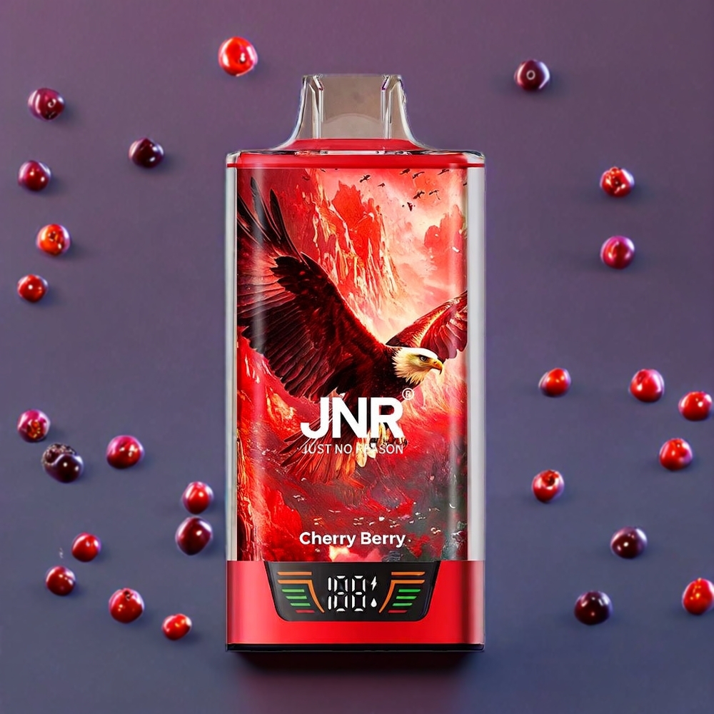 JNR Falcon Pro 28000 Puffs Cerise Baie France Grossiste - 30ml ﾨﾦ-liquide, ﾨﾦcran Intelligent, Double Mesh Coil, Batterie 950 mAh, Port Type-C