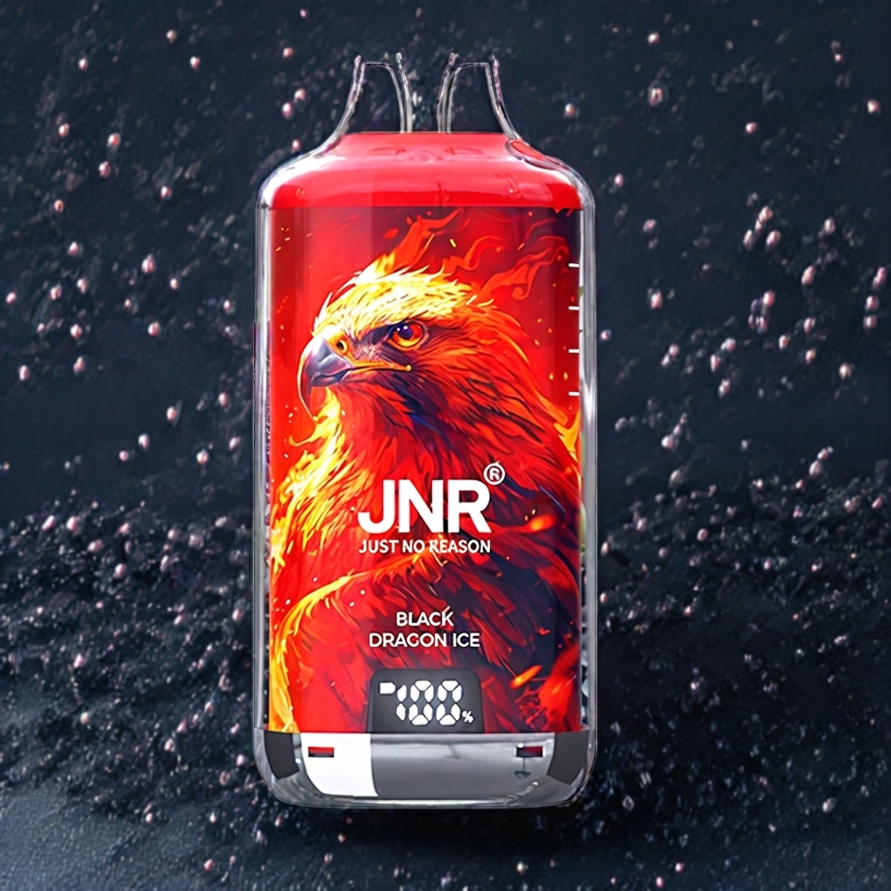 JNR Falcon X? 28000 France grossiste ﾨC Niveaux de E-Liquide Visibles, Rechargeable, 1.2ﾦﾸ Double Mesh Coil Prﾨﾦ-amorcﾨﾦ, ﾨﾦcran d'Indicateur de Batterie, Dragon Noir Glacﾨﾦ