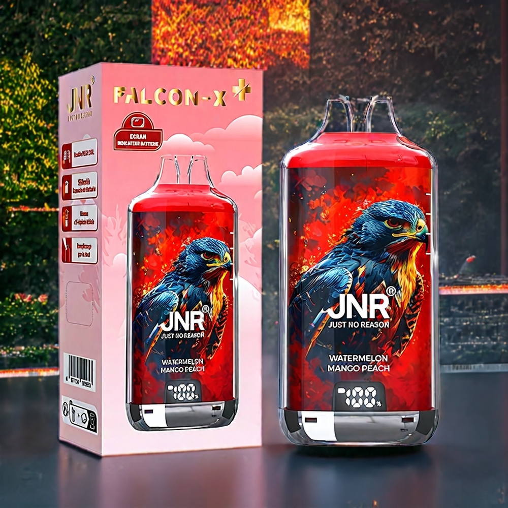 JNR Falcon X? 28000 France grossiste - Niveaux de E-Liquide Visibles, Rechargeable, 1.2ﾦﾸ Double Mesh Prﾨﾦ-primﾨﾦ, Pastﾨﾨque Mangue Pﾨﾺche