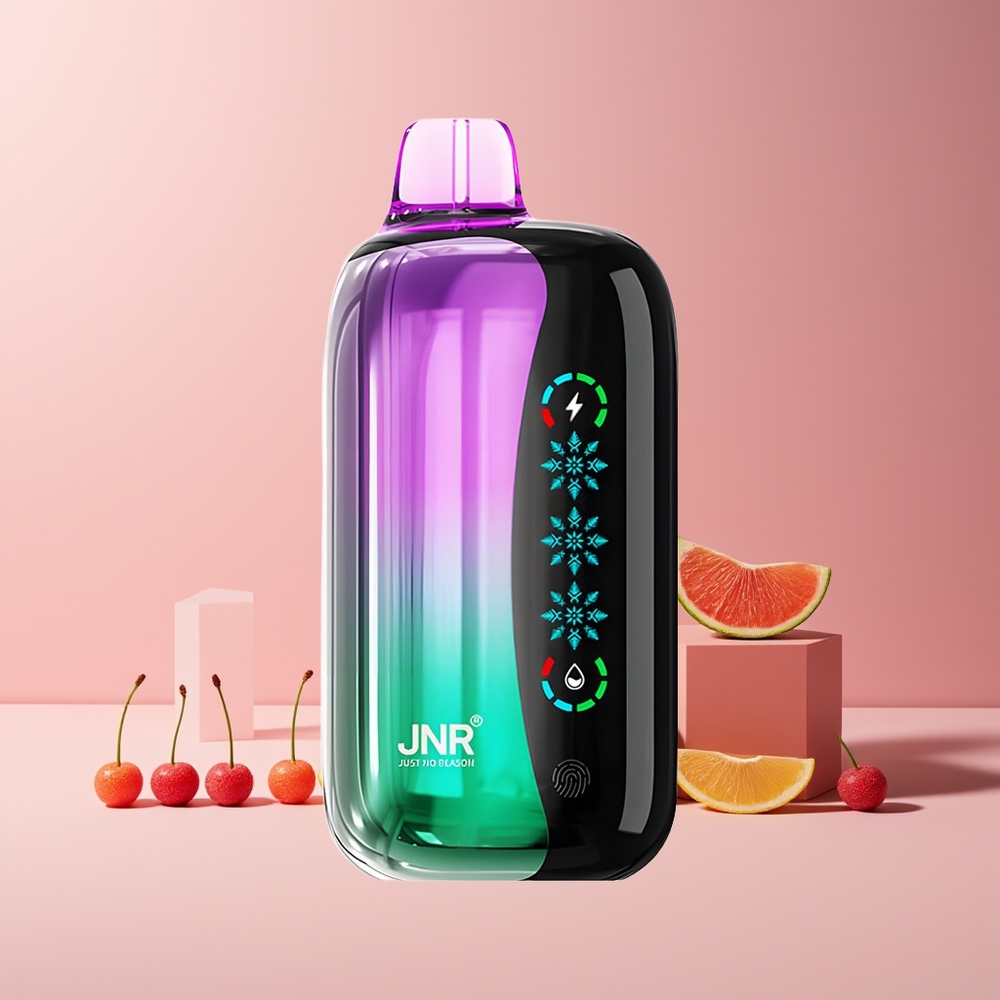 JNR Flex Ice 21000 Puffs France Grossiste - Glace Réglable, Écran Tactile, 26ml, Cerises Acidulées