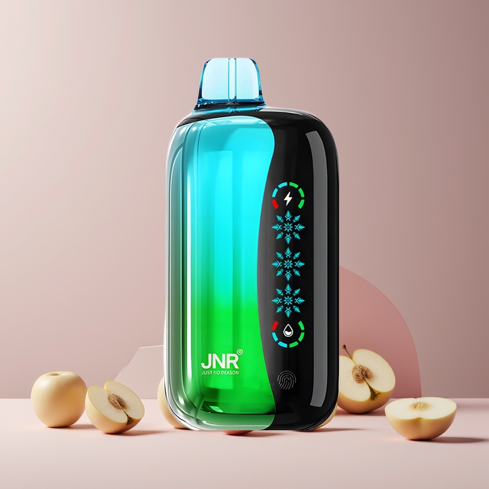 JNR Flex Ice 21000 Puffs France grossiste Disposable Vape - Double Pomme (Double Apple), Ice Adjustable, 26ml, 1.2 Ohm Dual Mesh, Type-C Charging
