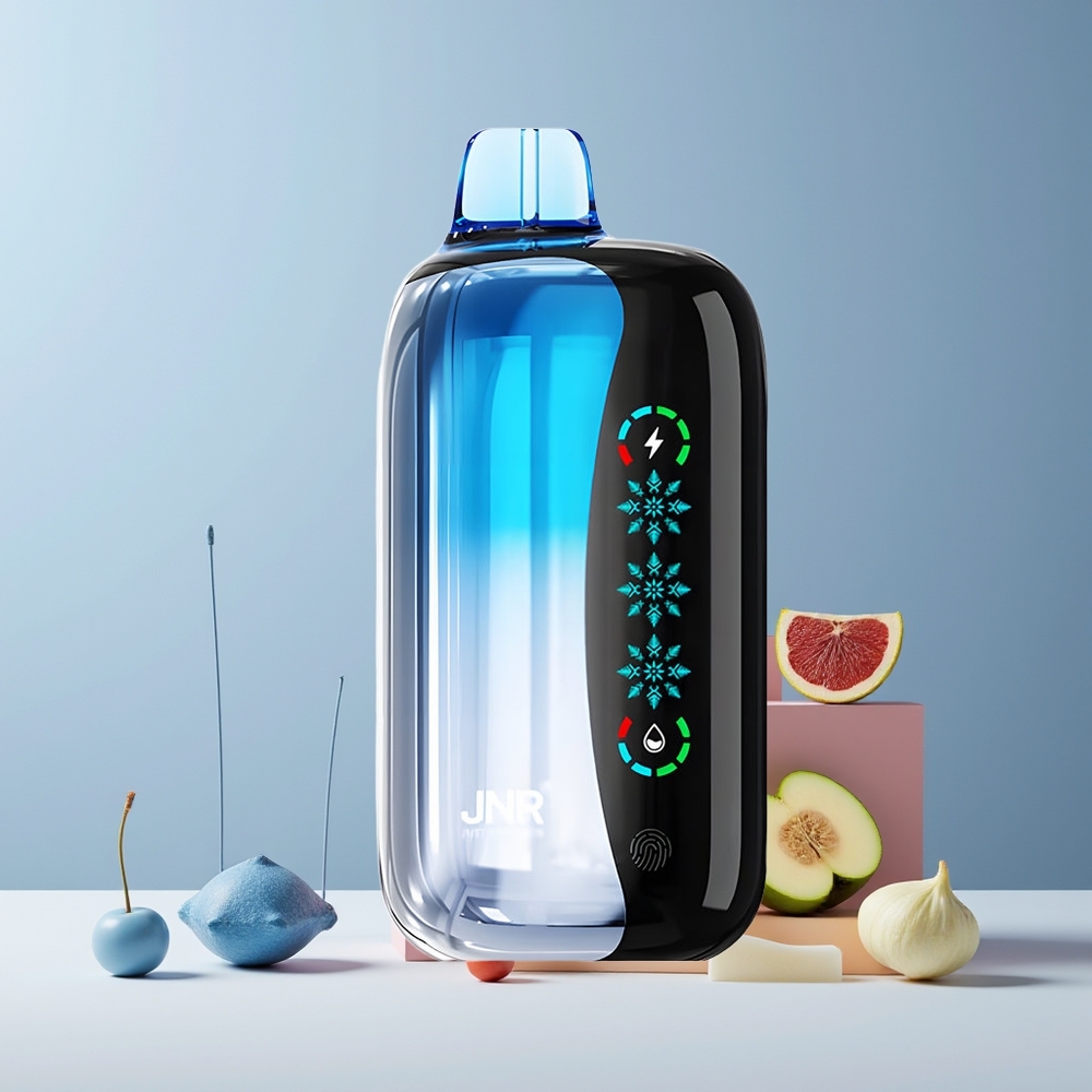 JNR Flex Ice 21000 Puffs France grossiste - Glace Réglable, 26ml, Airflow Personnalisable, Écran Tactile, Explosion Cerise Bleue
