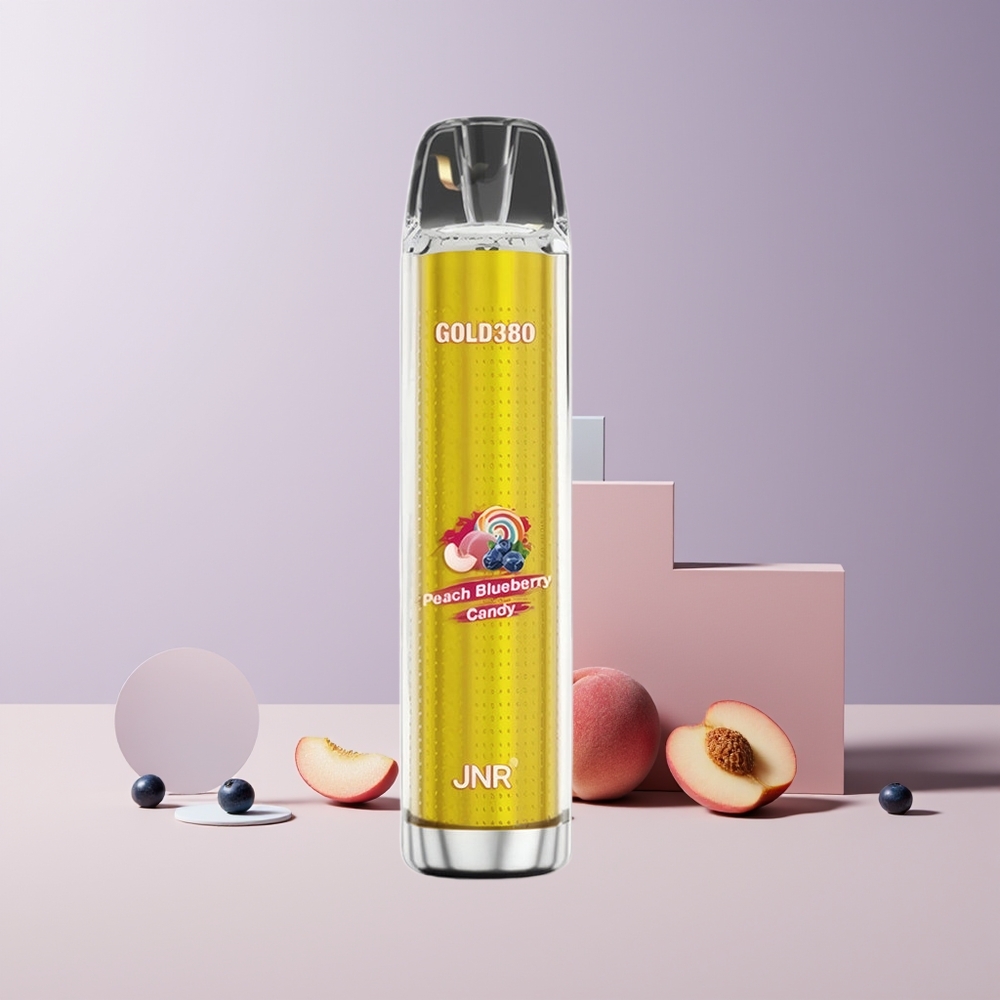 JNR Glod380 6000 Puffs Disposable Vape France grossiste - 6000 Bouffées, 1500mAh, 13ml, Pêche Myrtille
