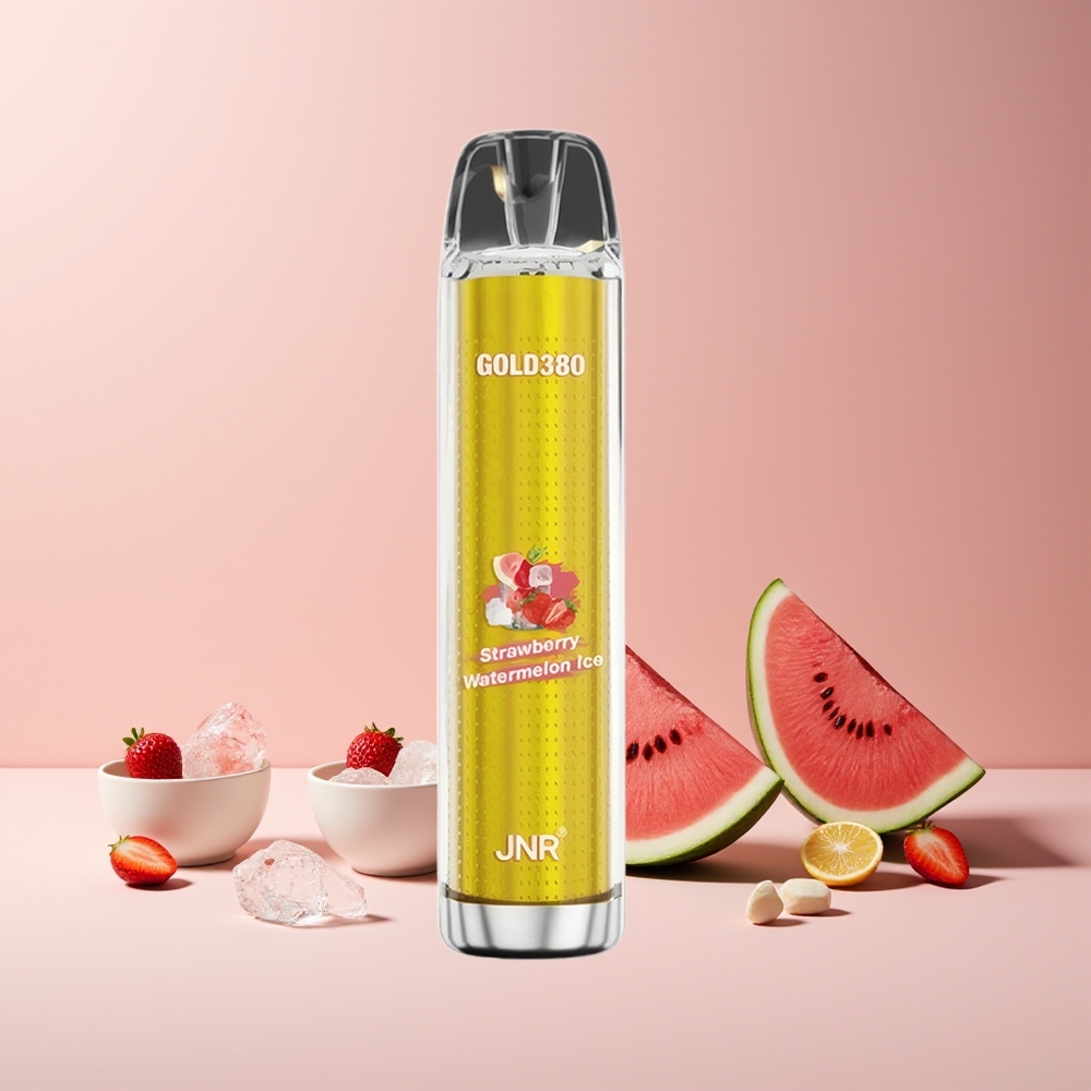 JNR Glod380 6000 Puffs France Grossiste Disposable Vape - 1500mAh, 13ml, 1.0ohm - Fraise Pastèque Glacée
