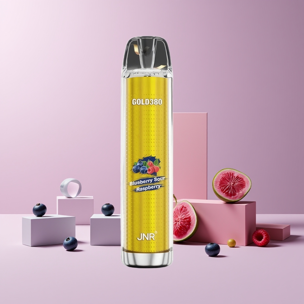 JNR Glod380 6000 Puffs France Grossiste Disposable Vape - 1500mAh, 13ml, Myrtille Framboise Acidulée