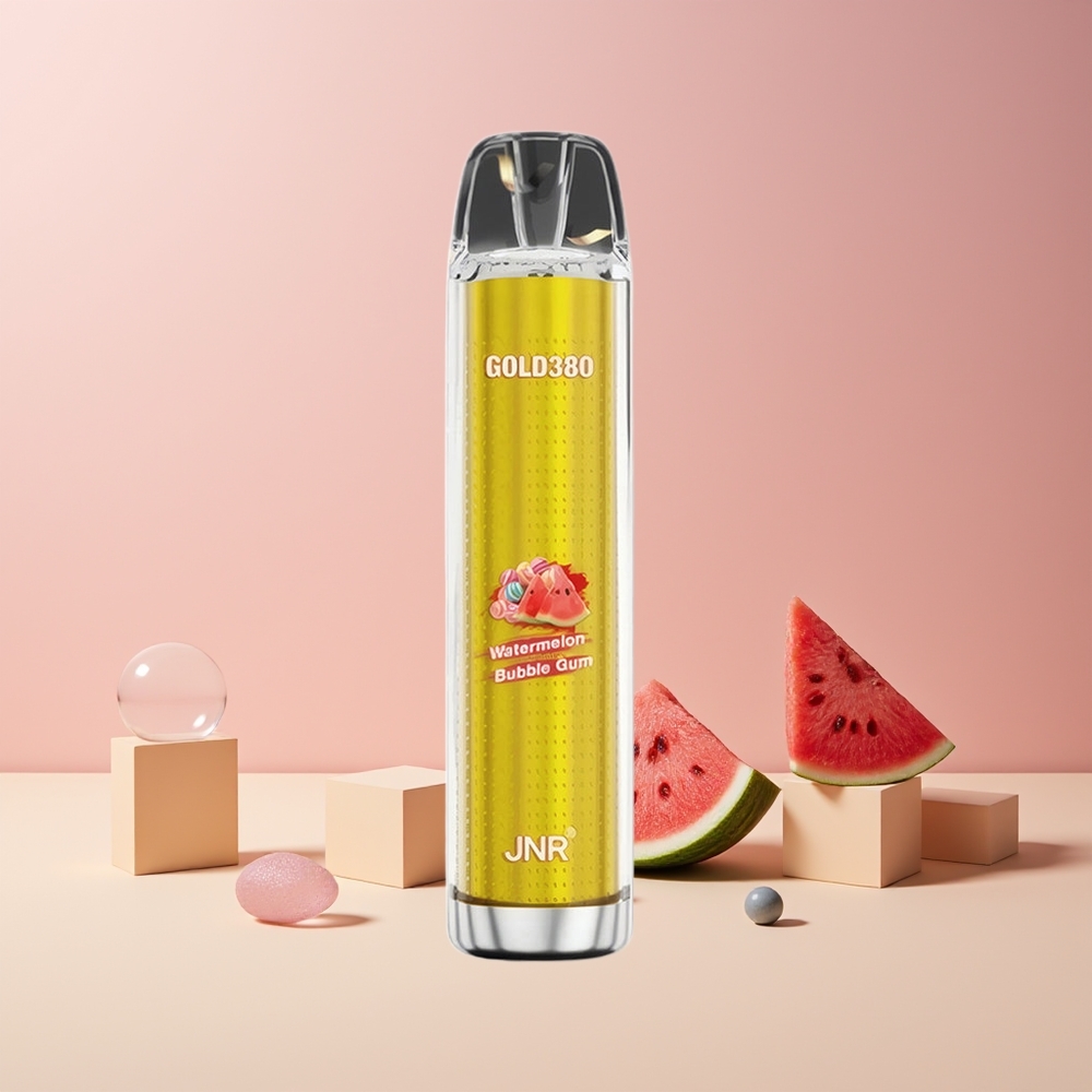 JNR Glod380 6000 Puffs France Grossiste Disposable Vape - Pastèque Bubble Gum, 6000 Puffs, 13ml, Batterie 1500mAh