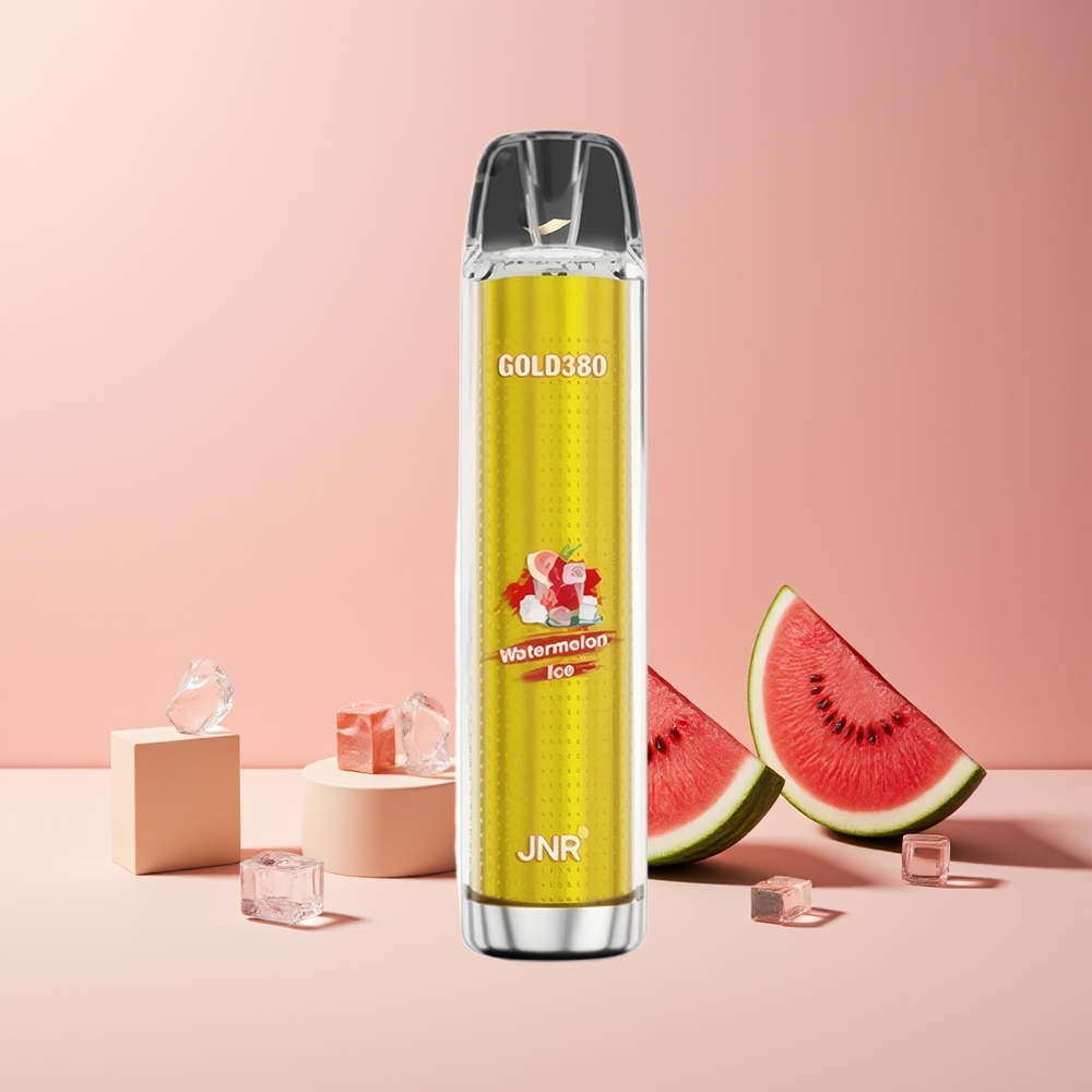 JNR Glod380 6000 Puffs France Grossiste Disposable Vape Pastèque Glacée – 6000 Puffs, 1500mAh, 13ml