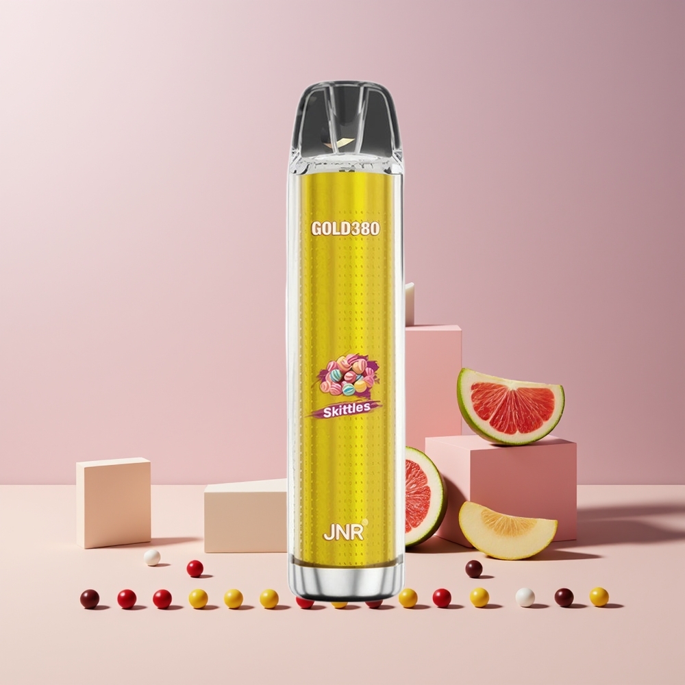 JNR Glod380 6000 Puffs France grossiste - 13ml Capacité, 1500mAh Batterie, Coil Mesh 1.0ohm, Skittles (Arcs-en-ciel)