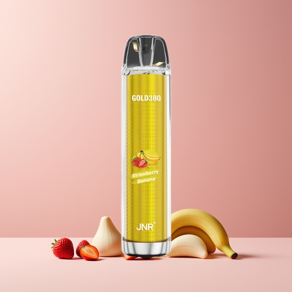 JNR Glod380 6000 Puffs France grossiste - 1500mAh, 13ml, Fraise Banane Disposable Vape