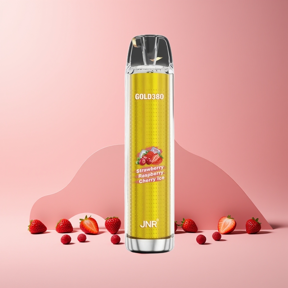 JNR Glod380 6000 Puffs France grossiste Disposable Vape 1500mAh 13ml Fraise Framboise