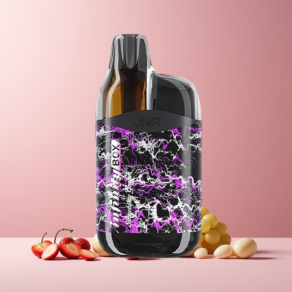 JNR Infinity Box 10700 Puffs France Grossiste - Dispositif de Vape Jetable avec 2200mAh et 15ml de E-liquide, Fraise Raisin