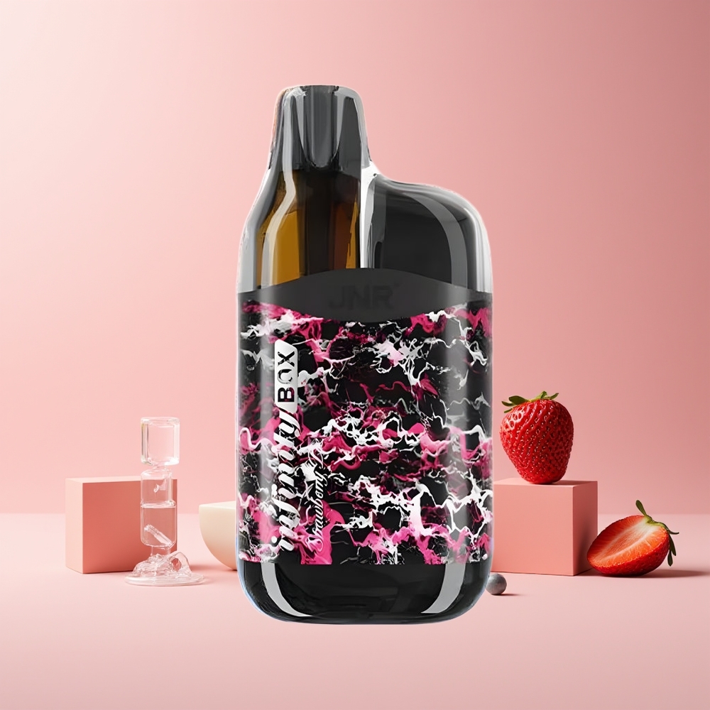 JNR Infinity Box France Grossiste 10700 Puffs E-cigarette Jetable Fraise Menthe – 2200mAh, 15ml, 2% Nicotine, Sans Recharge, Finition Hi-Tech