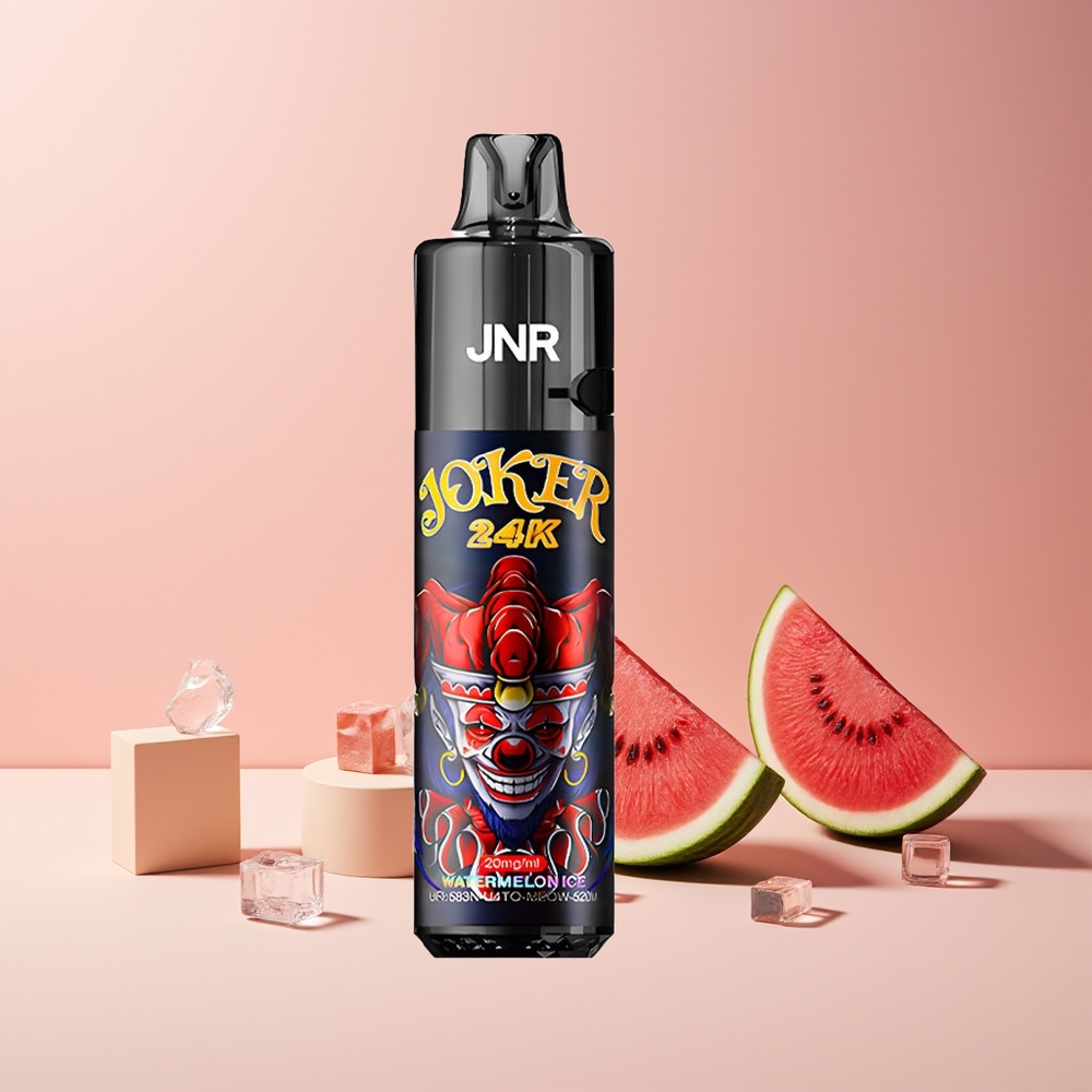 JNR Joker 24K Puffs France Grossiste - Pod Rechargeable 10ml, Batterie 800mAh, Glace Pastèque