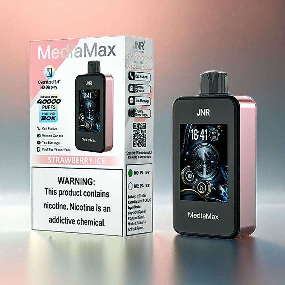 JNR MediaMax 40000 Bouffés France Grosiste - Mode Régulier: 40000 Bouffés, batterie 1000mAh, Glace Fift