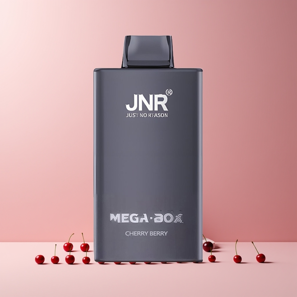 JNR Mega Box 25000 Puffs Disposable Vape Cerise Baie - France grossiste - 30ml E-liquide, 850mAh, Double Mesh Coil
