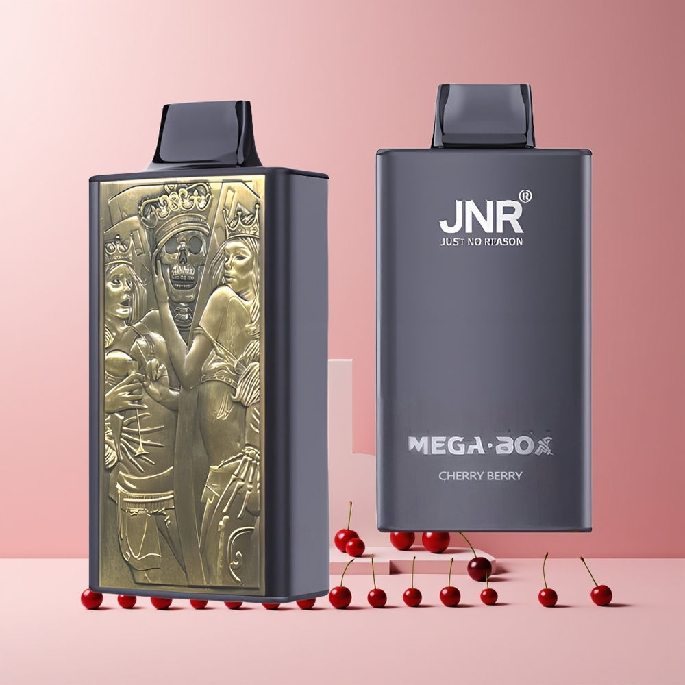 JNR Mega Box 25000 Puffs Disposable Vape Cerise Baie - France grossiste - 30ml E-liquide, 850mAh, Double Mesh Coil