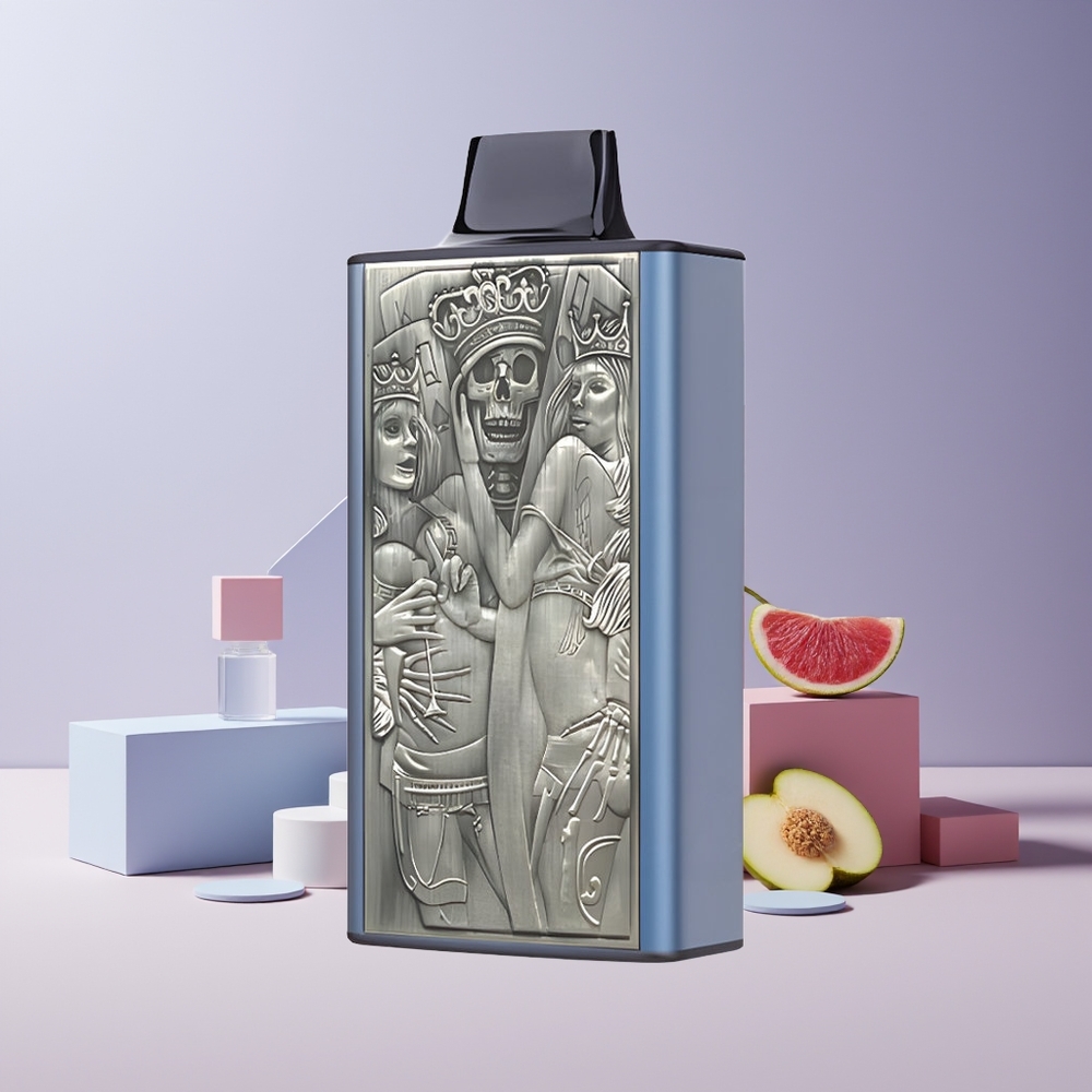 JNR Mega Box 25000 Puffs France Grossiste - 30ml E-liquide, Batterie 850mAh, Double Mesh Coil, Charge Rapide Type-C, Bleu Framboise Cerise