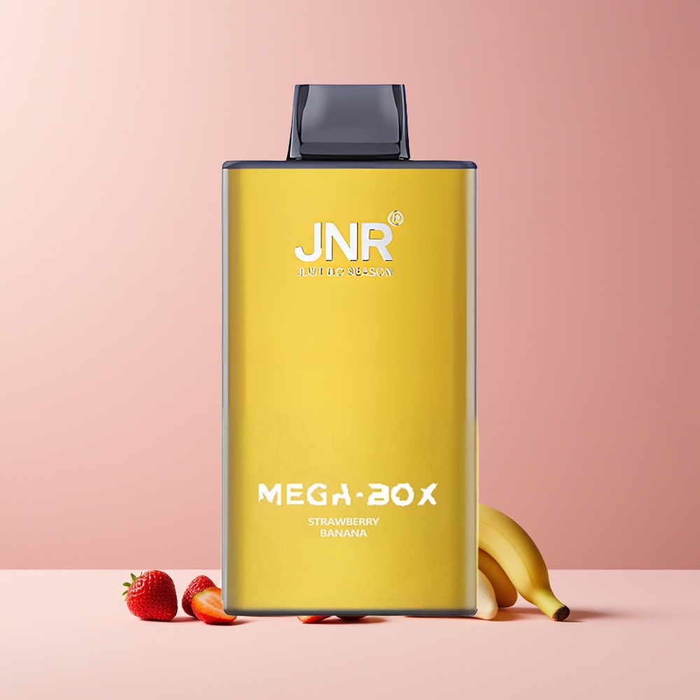 JNR Mega Box France grossiste 25000 Puffs Disposable Vape 30ml 850mAh Type-C Fraise Banane