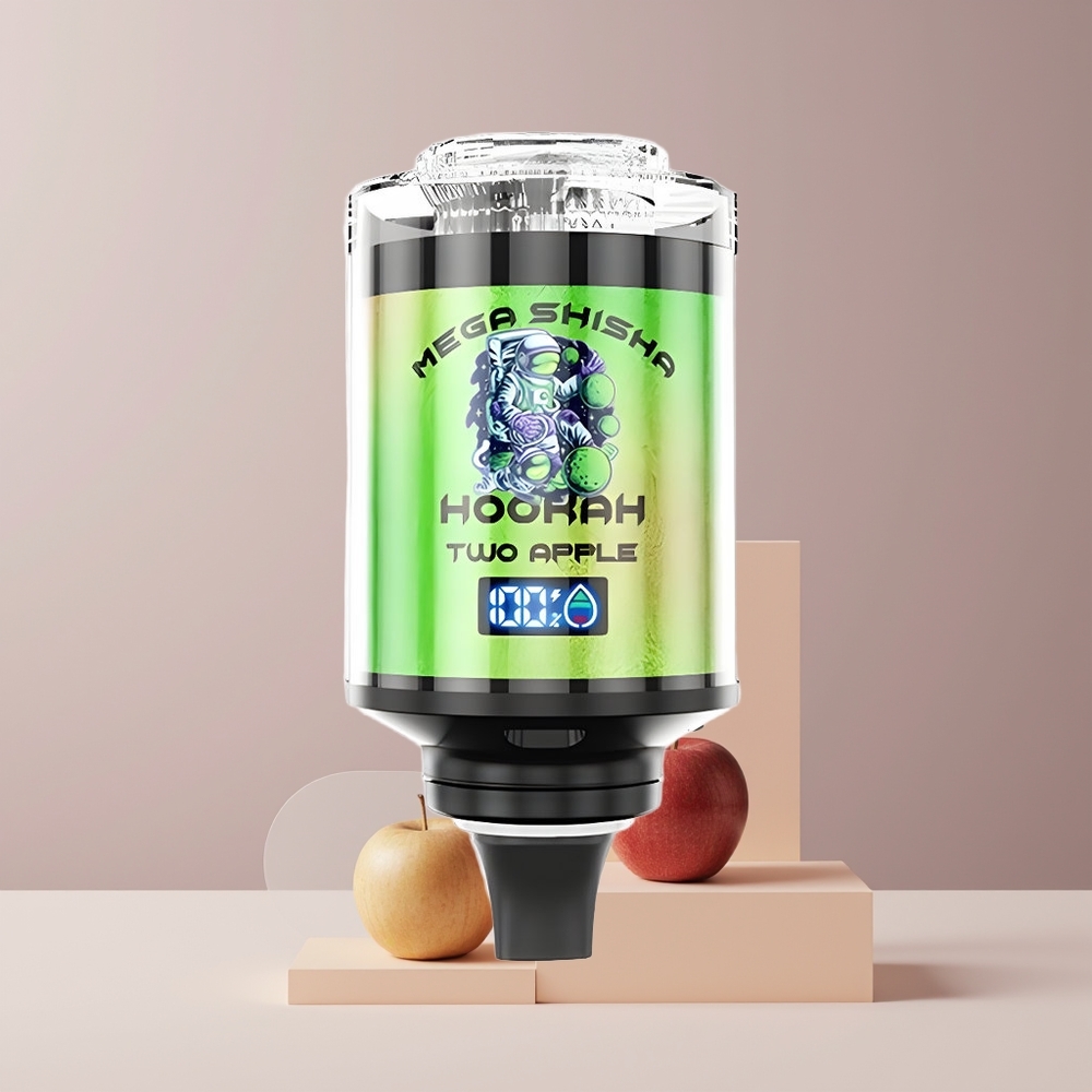 JNR Mega Shisha Hookah France Grossiste - Compatible Bureau 100K Puffs, 60ml, 2200mAh, Écran Intelligent, Lumière Respirante