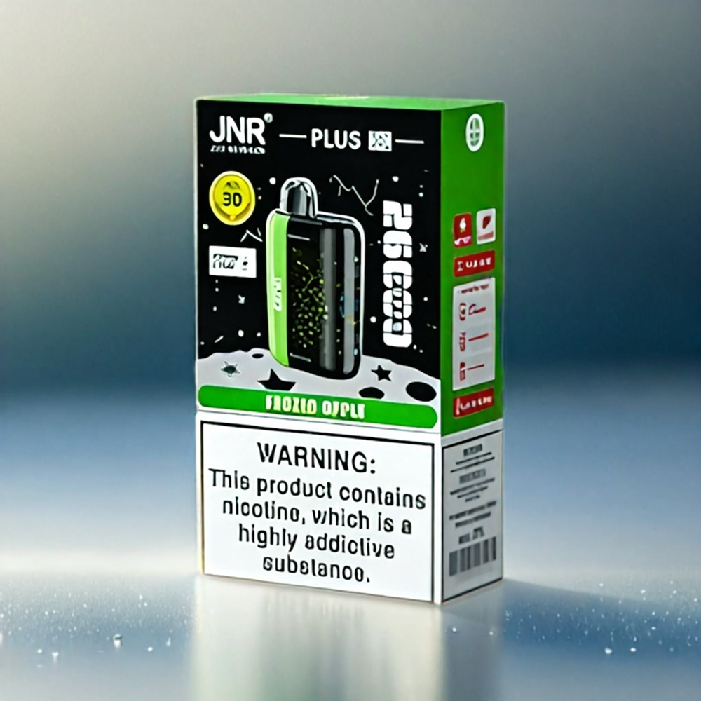 JNR Plus-X 26000 Puffs France Grosiste - 850 mAh, Type-C, Mesh double, pomme glacée