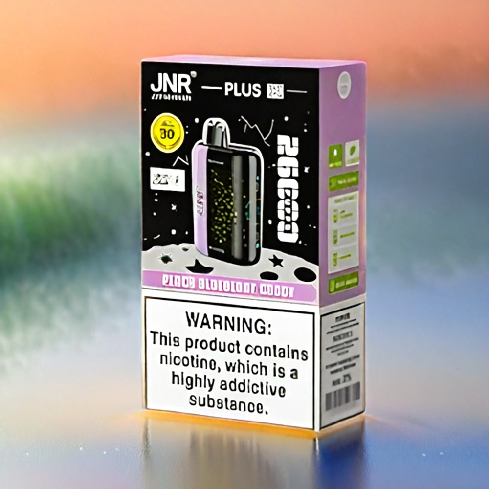 JNR Plus-X 26000 Puffs France Grosiste AVEC 28ML ET Double Mesh Coil - Bonbon Pêche Myrtille