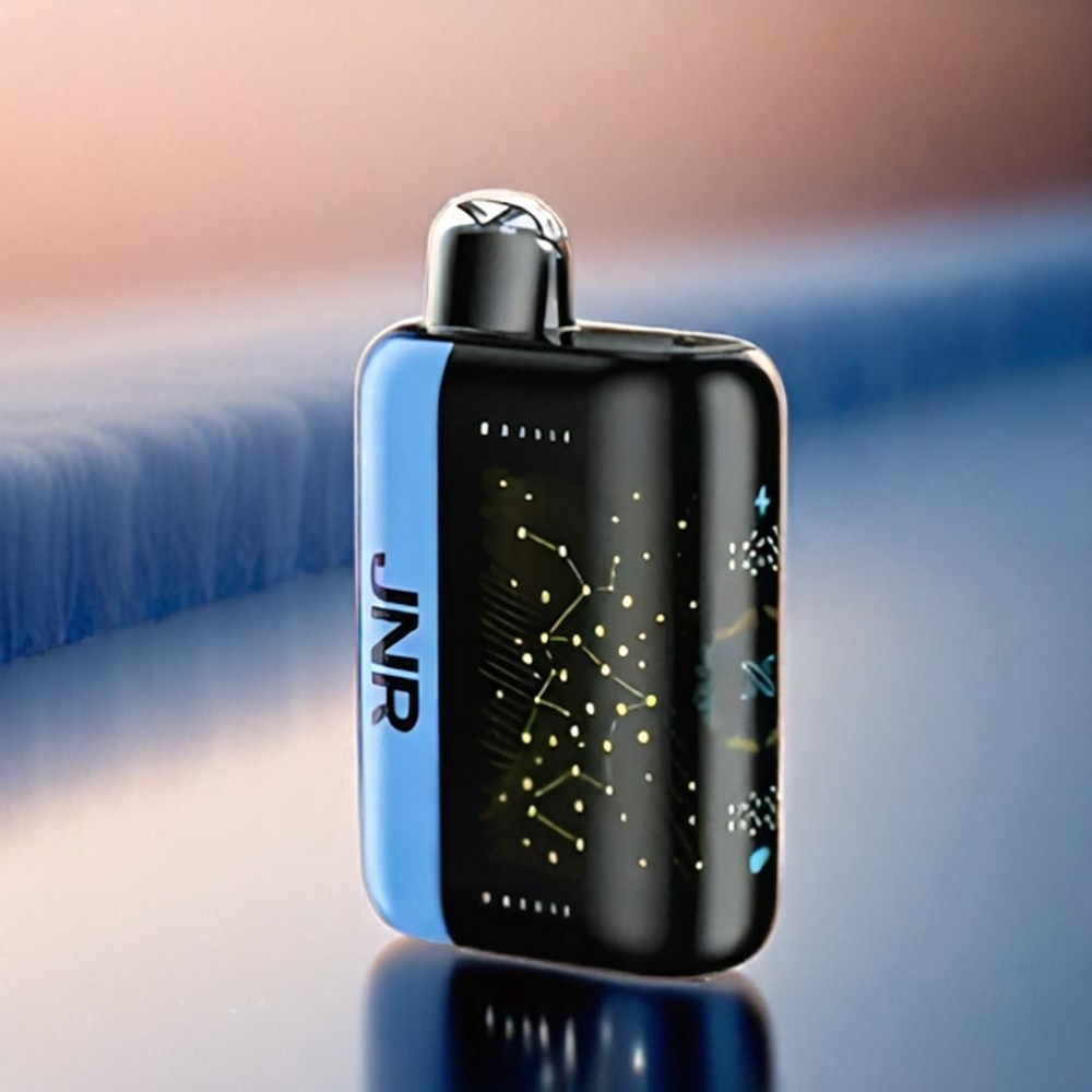 JNR Plus-X 26000 Puffs France Grosiste Avec Double Mesh Coil, Charge Rapide Type-C et Écran 3D Courbe - Bleu Framboise Glacée