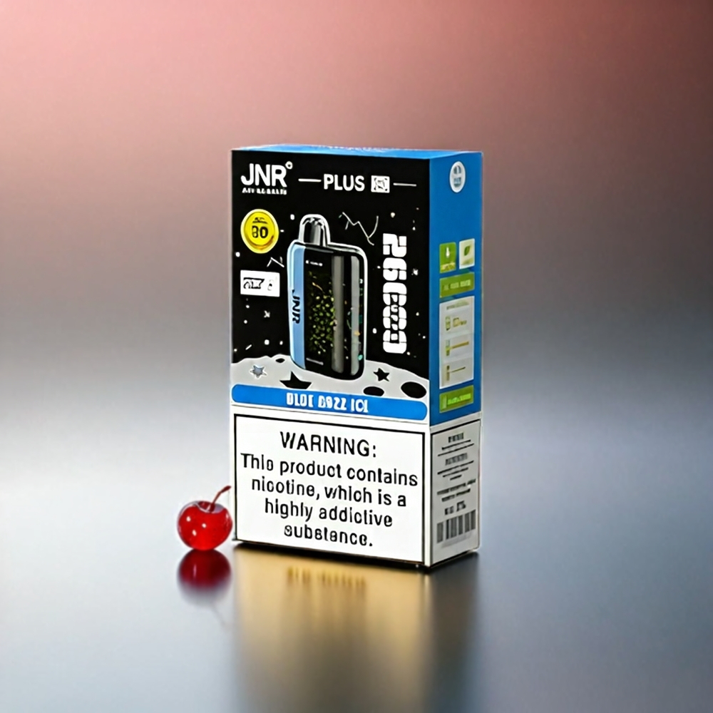 JNR Plus-X 26000 Puffs France Grosiste Avec Écran 3D Courbé et double bobine à mailles, Saveur Cerise-baies