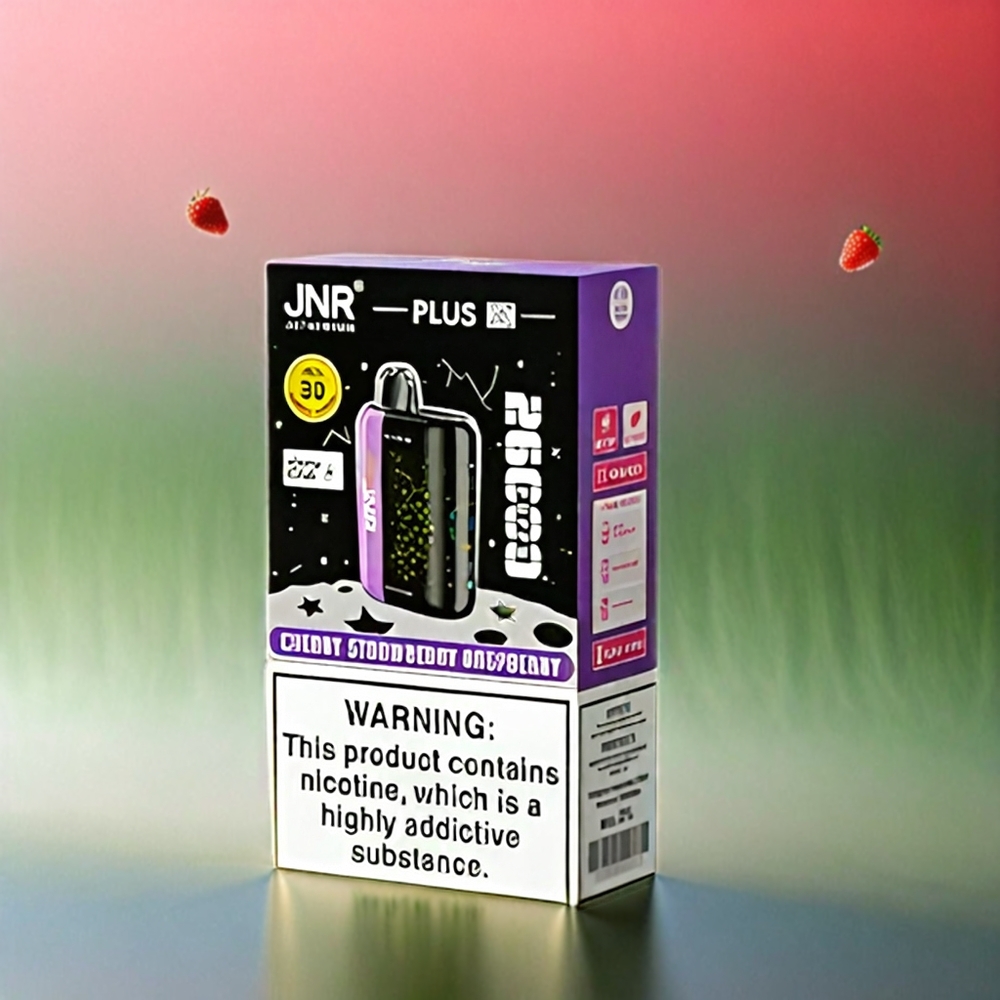 JNR Plus-X 26000 Puffs France Grosiste - Cérise Fulse Framboise, 28 ml, bobine à double mailles, charge Rapide Type-C