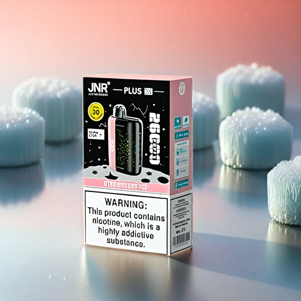 JNR Plus-X 26000 Puffs France Grosiste - Fense Glace, 28 ml, double bobine en filet, Écran 3d Courbé