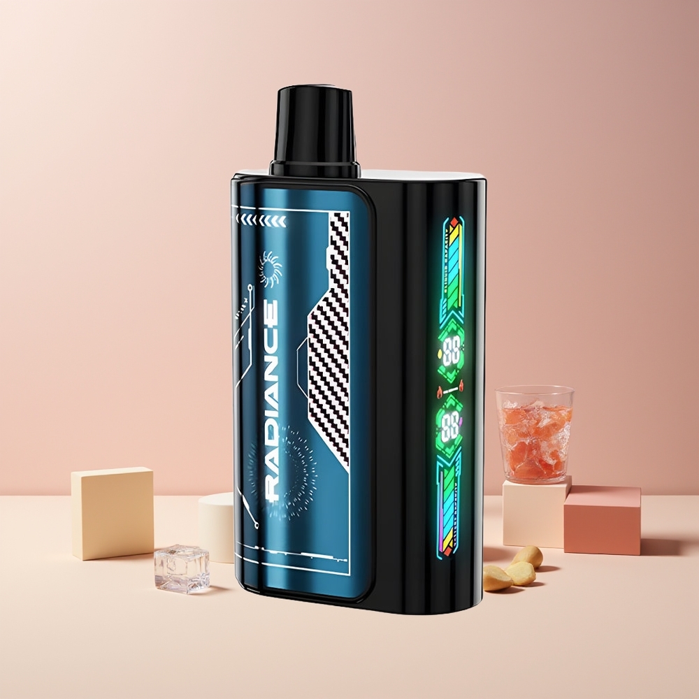 JNR Radiance 31000 Puffs France Grossiste - Écran Animé Intelligent, Double Mesh Coil, Pêche Glacée d'Été
