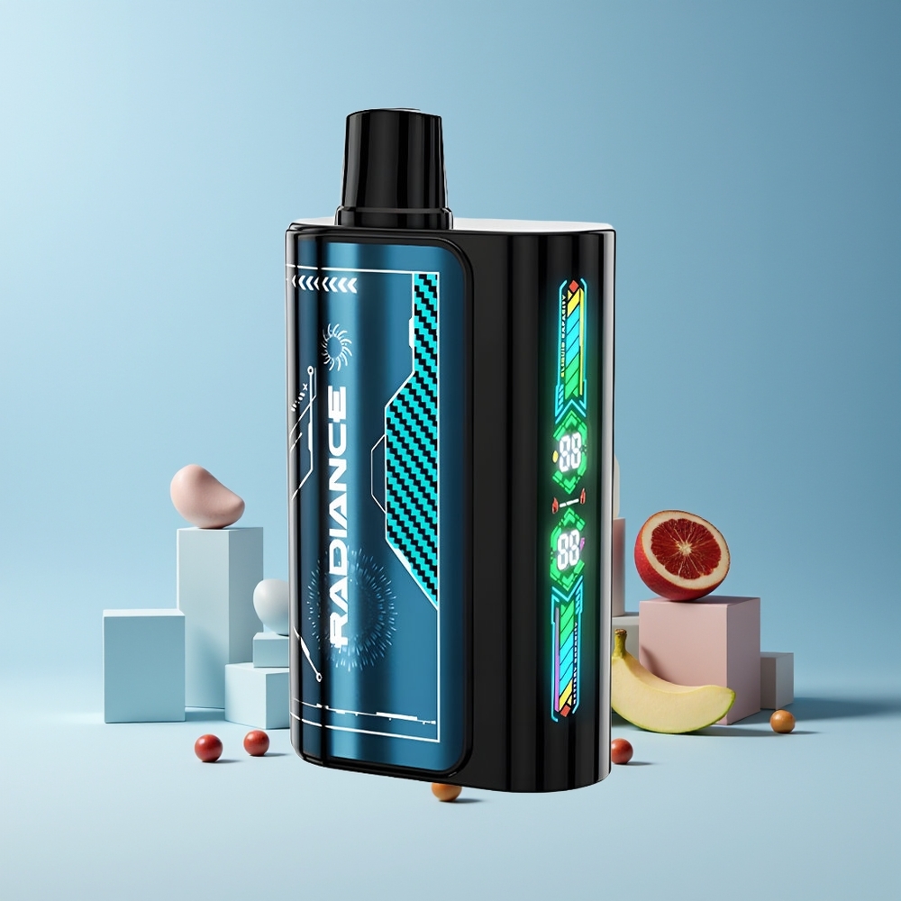 JNR Radiance 31000 Puffs France grossiste - 28ml Ecran Animé Intelligent Double Mesh Coil - Bleu Framboise Glacée