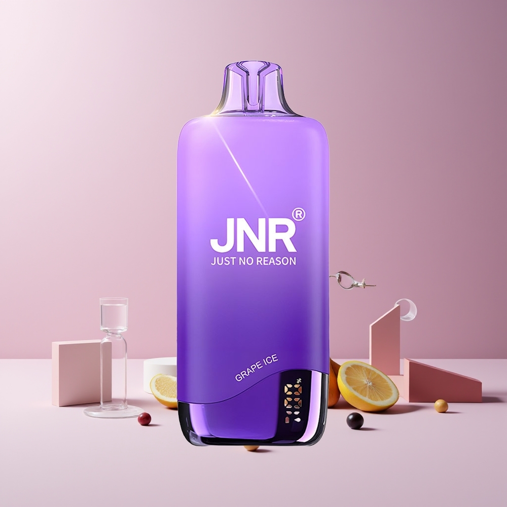 JNR Rainbow 10500 Puffs France Grossiste - 18ml Réservoir, 600mAh Batterie, Glace Raisin