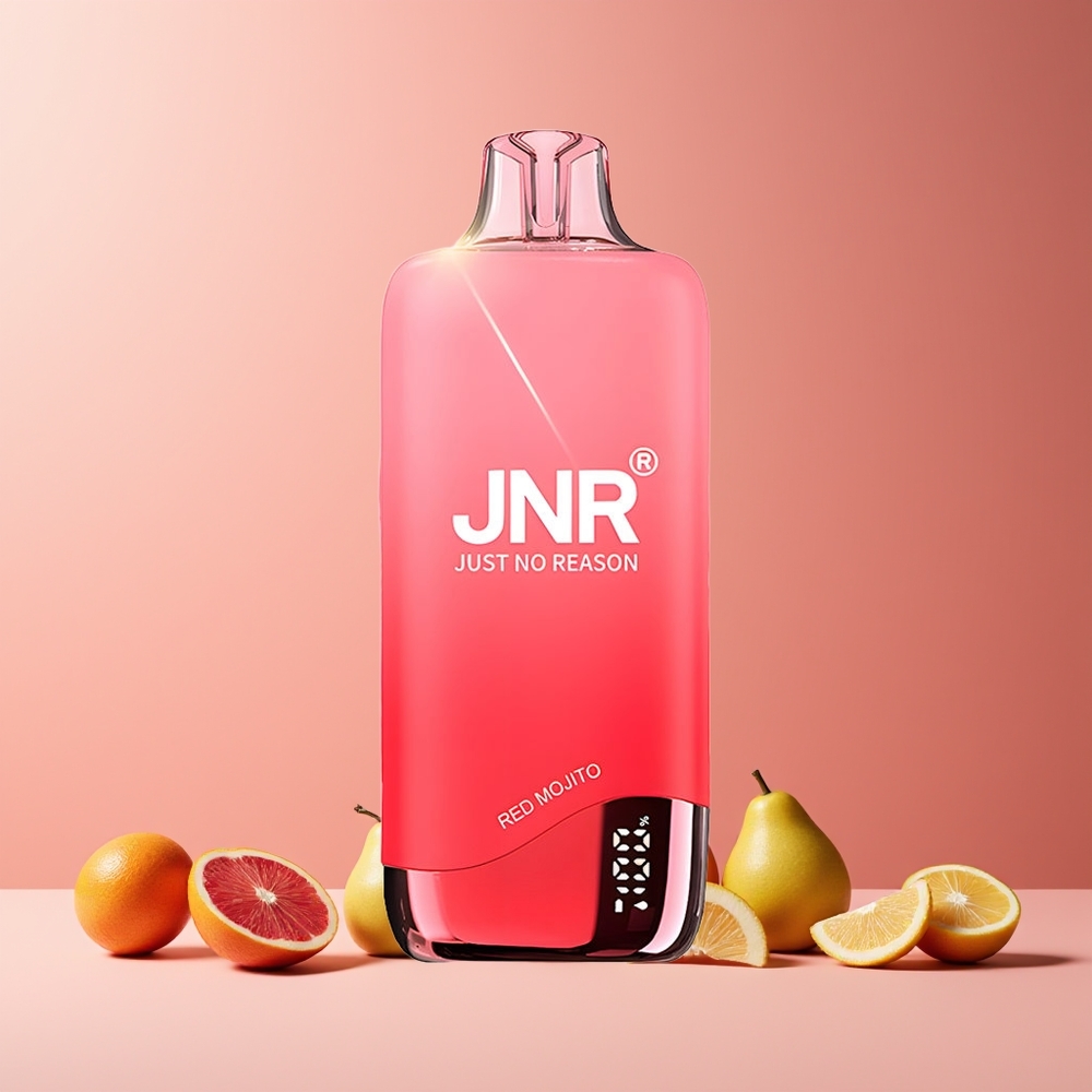 JNR Rainbow 10500 Puffs France Grossiste – 18ml Réservoir, 600mAh Batterie, Mojito Rouge