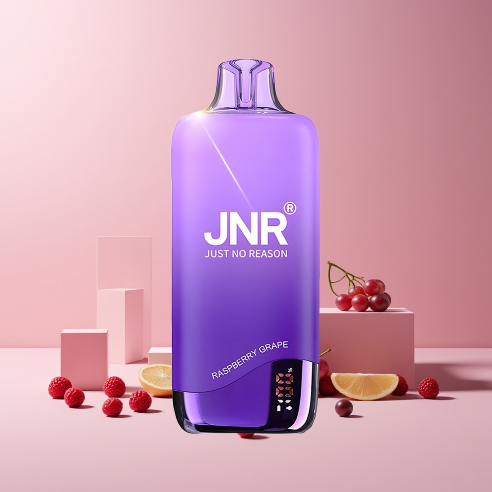 JNR Rainbow 10500 Puffs France Grossiste - Batterie 600mAh, Réservoir 18ml, USB Type-C, Framboise Raisin
