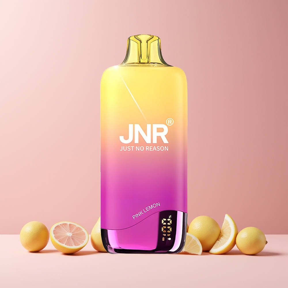 JNR Rainbow 10500 Puffs France Grossiste - Citron Rose Disposable Vape avec 600mAh, 18ml et Recharge USB Type-C