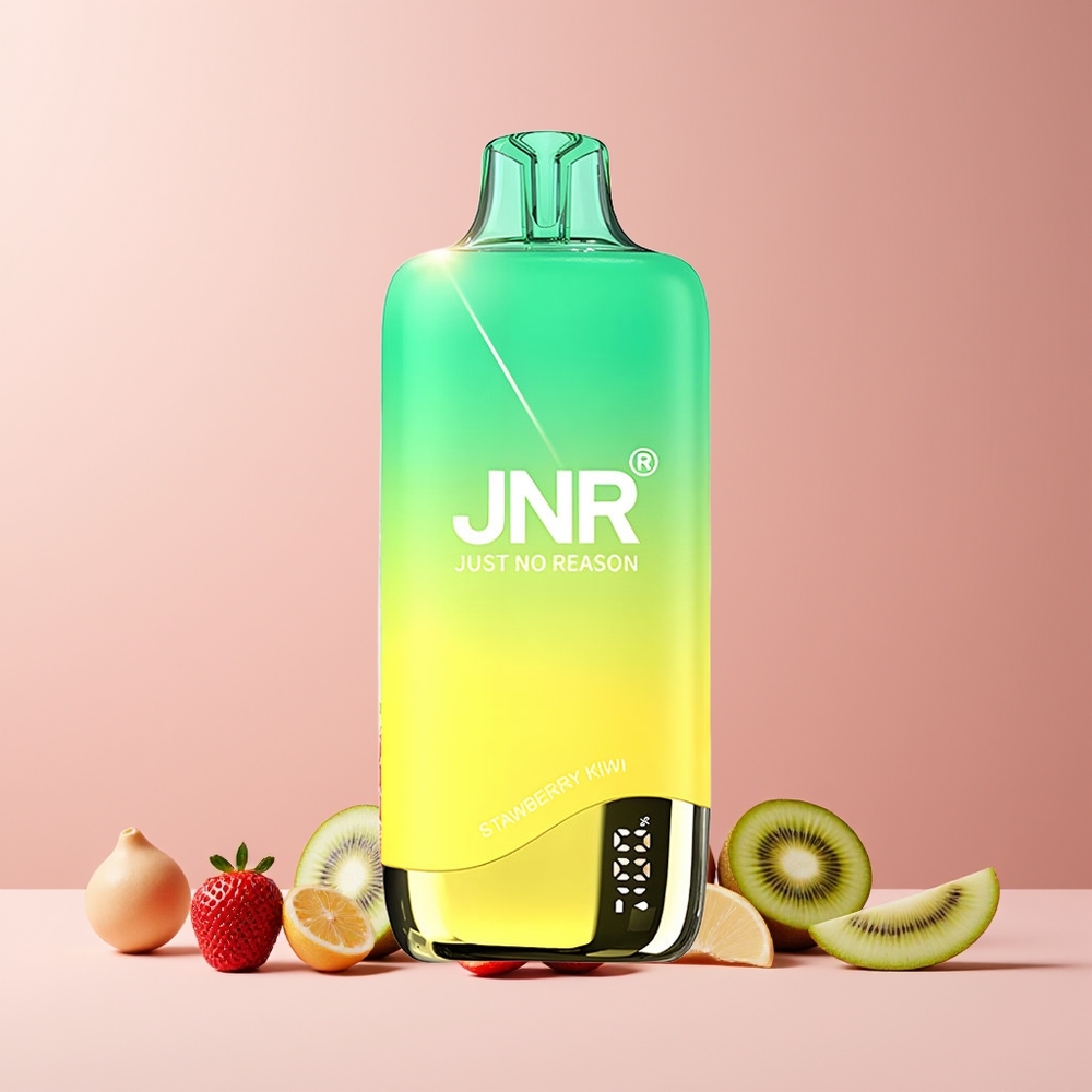 JNR Rainbow 10500 Puffs France grossiste Disposable Vape Fraise Kiwi - 600mAh, 18ml, 0.8ohm Mesh Coil, USB Type-C