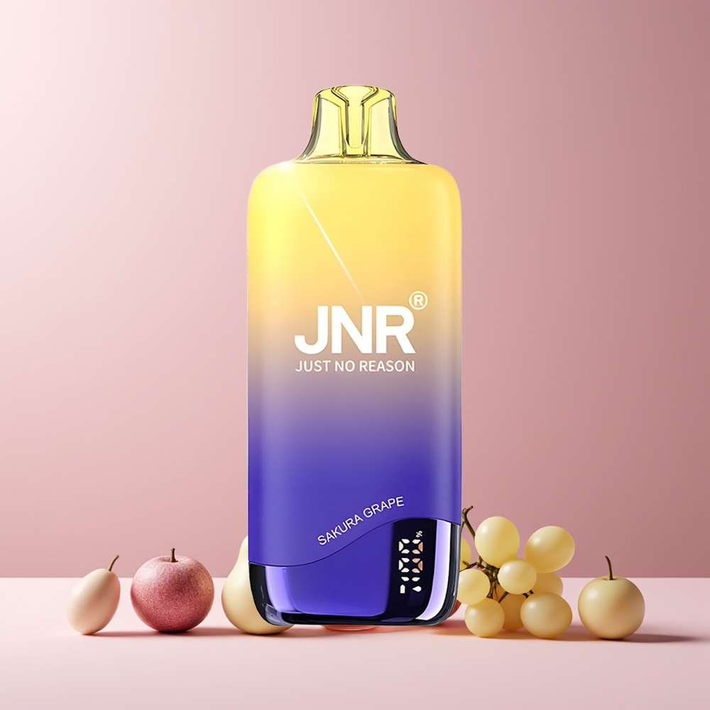 JNR Rainbow 10500 Puffs France grossiste – Dispositif de Vape Jetable avec Batterie 600mAh, Réservoir 18ml et Coil Mesh 0.8ohm – Sakura Raisin