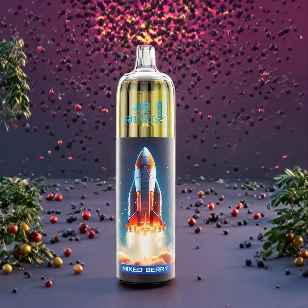 JNR Rocket X 12400 Puffs Baies Mixtes ﾨC Compact, LED RGB, Rechargeable Type-C, 22ml ﾨC France Grossiste