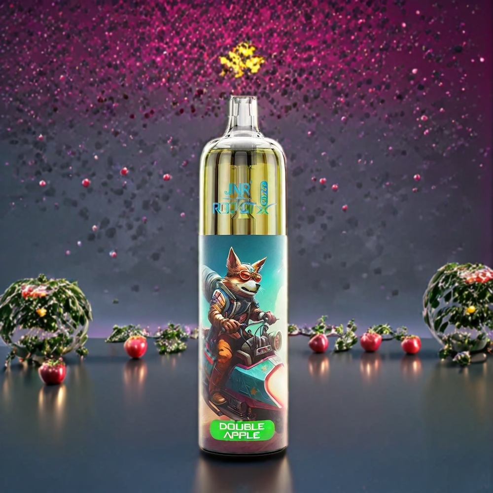 JNR Rocket X 12400 Puffs Double Pomme (Double Apple) France Grossiste ﾨC Compact, Rechargeable Type-C, 850mAh, 22ml
