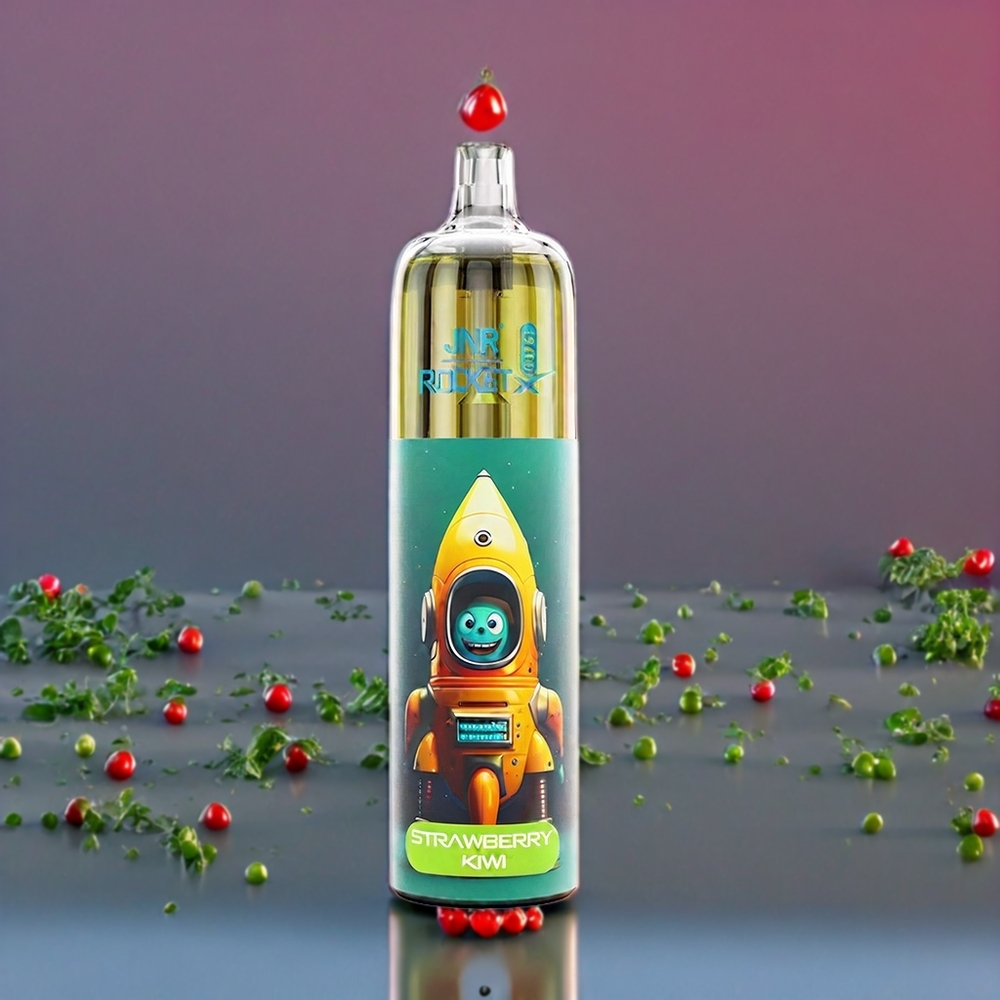 JNR Rocket X 12400 Puffs Fraise Kiwi - Compact, Rechargeable Type-C, 22ml, France Grossiste