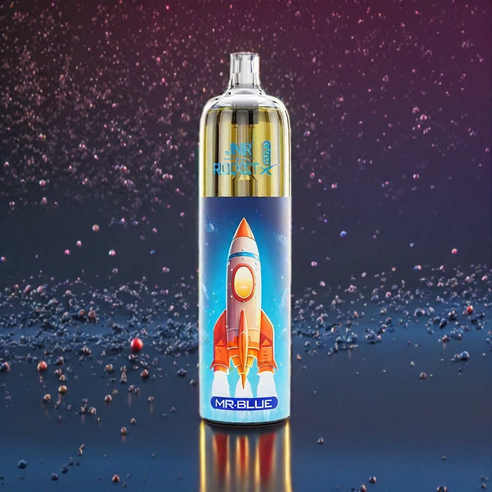JNR Rocket X 12400 Puffs France grossiste - Compact, Rechargeable Type-C, Lumiﾨﾨres RGB, Airflow Rﾨﾦglable, Monsieur Bleu