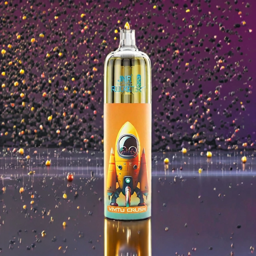 JNR Rocket X 12400 Puffs Vimtu Crush France Grossiste ﾨC Compact, Rechargeable Type-C, RGB Lumineux, 22ml E-liquide, 1.2 Ohm Mesh Coil