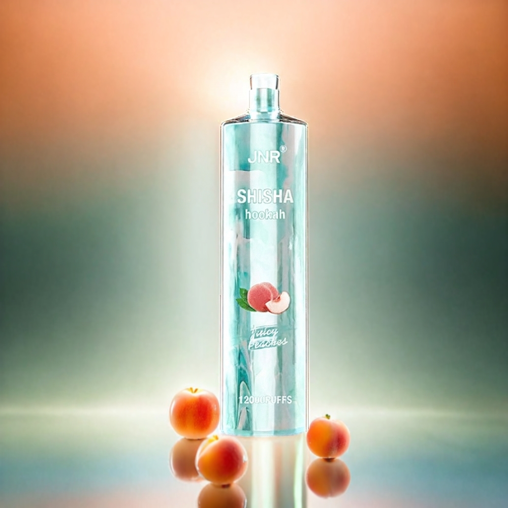 Jnr Shisha Hookah 12000 Puffs France Grosiste - Juicy Peaches (24 ml, 0,6 ohm, type-C)