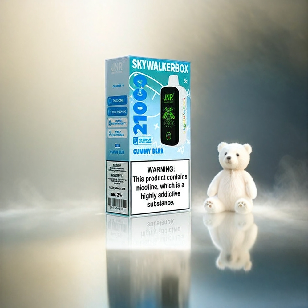 JNR Skywalker Box 21000 Puffs (25 ml, bobine à double filet, Type-C) France Grosiste - Vape Ourson Câlin