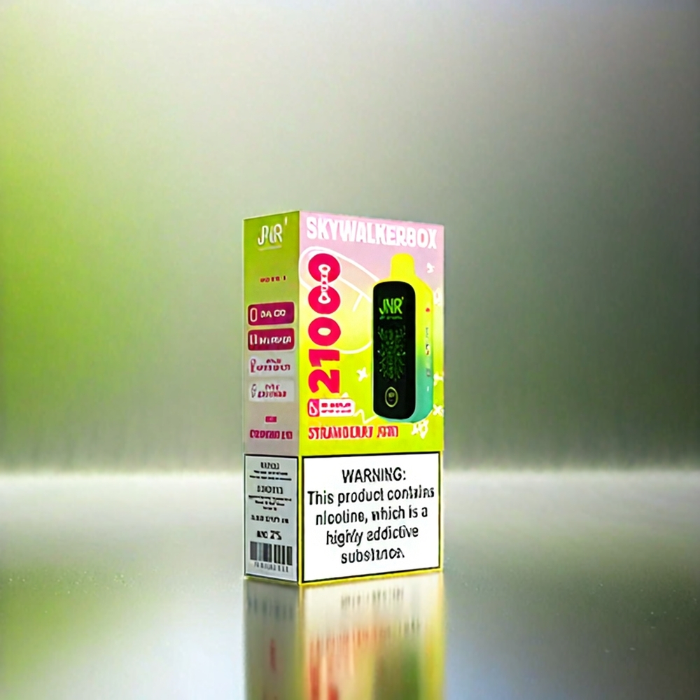 Jnr Skywalker Box 21000 Puffs France Grosiste - Fense Kiwi, 25 ml, 850 mAh, bobine à double filet