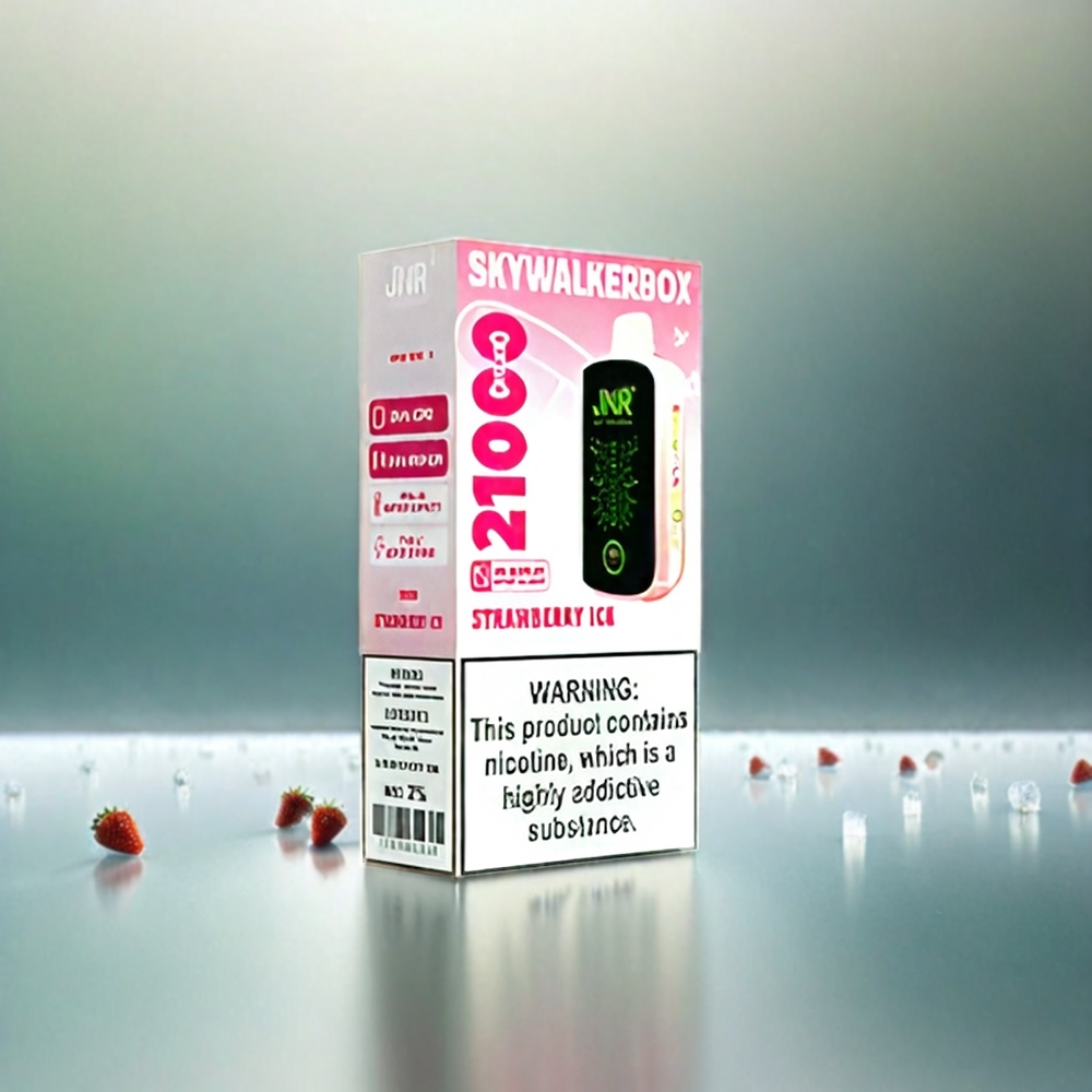 Jnr Skywalker Box 21000 Puffs France Grosiste - Flow Glacée (25 ml, 850 mAh, bobine à double mailles)