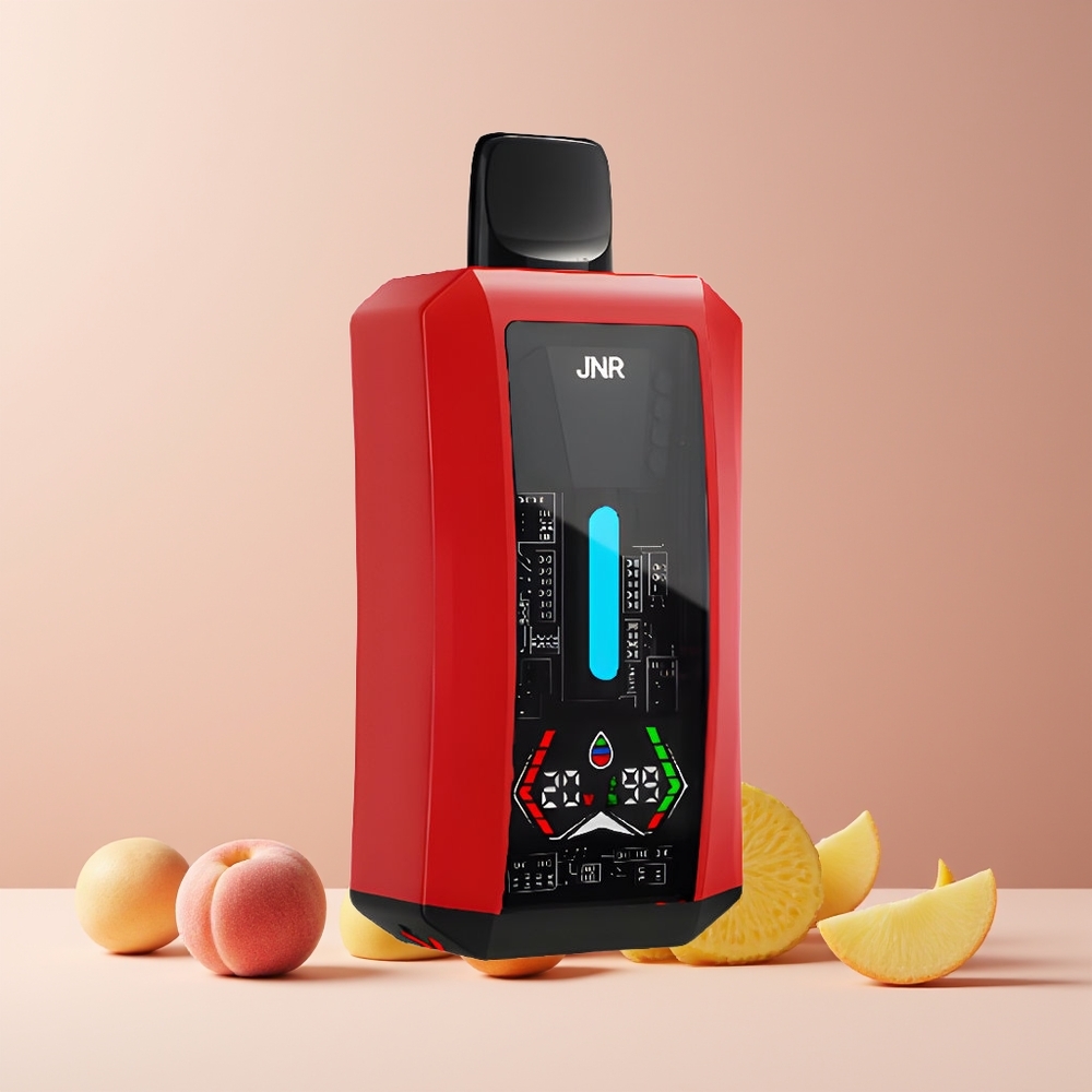 JNR Tank Pro 33000 Puffs France Grossiste – 28ml, Double Mesh, 15W/20W, Pêche Mangue Ananas
